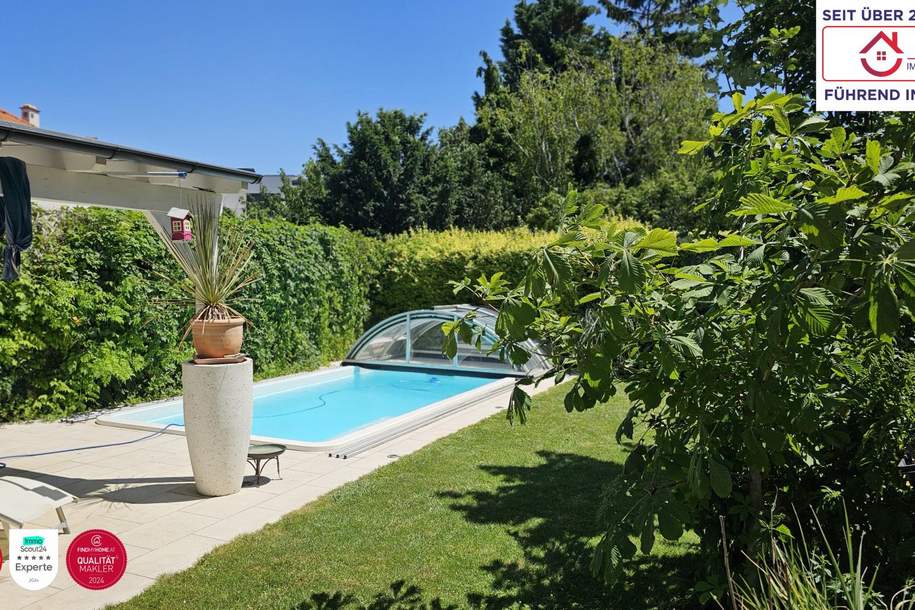 🏡🏊♀️ 365 Tage Urlaubsfeeling – exklusives 5-Zimmer-Haus mit Pool & Gartenidylle in Wien 🏊♀️🏡, Haus-kauf, 798.000,€, 1210 Wien 21., Floridsdorf
