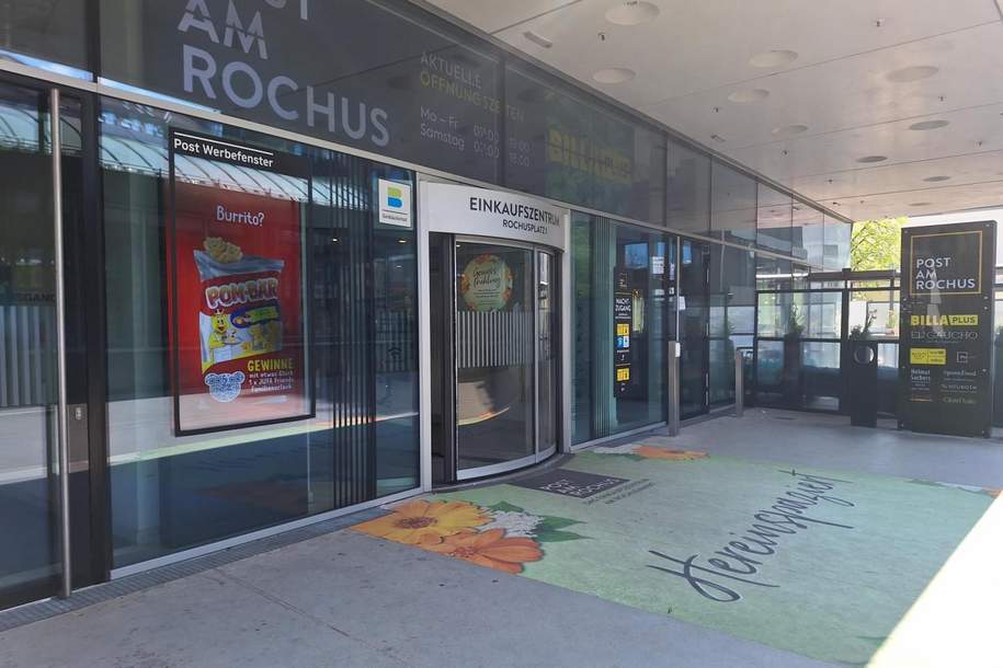 Attraktive Geschäftsfläche in Wien-Landstraße - direkt im Einkaufszentrum Post am Rochus, Gewerbeobjekt-miete, 1.963,93,€, 1030 Wien 3., Landstraße