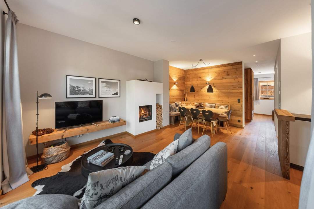 Gartenwohnung mit Bergblick in Toplage – exklusiver Wohnkomfort