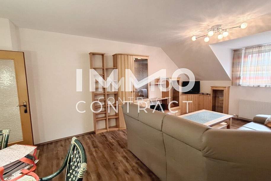 Sehr gepflegte und möblierte Eigentumswohnung im Dachgeschoss mit Balkon - Stadtrand von Waidhofen, Wohnung-kauf, 125.000,€, 3340 Waidhofen an der Ybbs(Stadt)