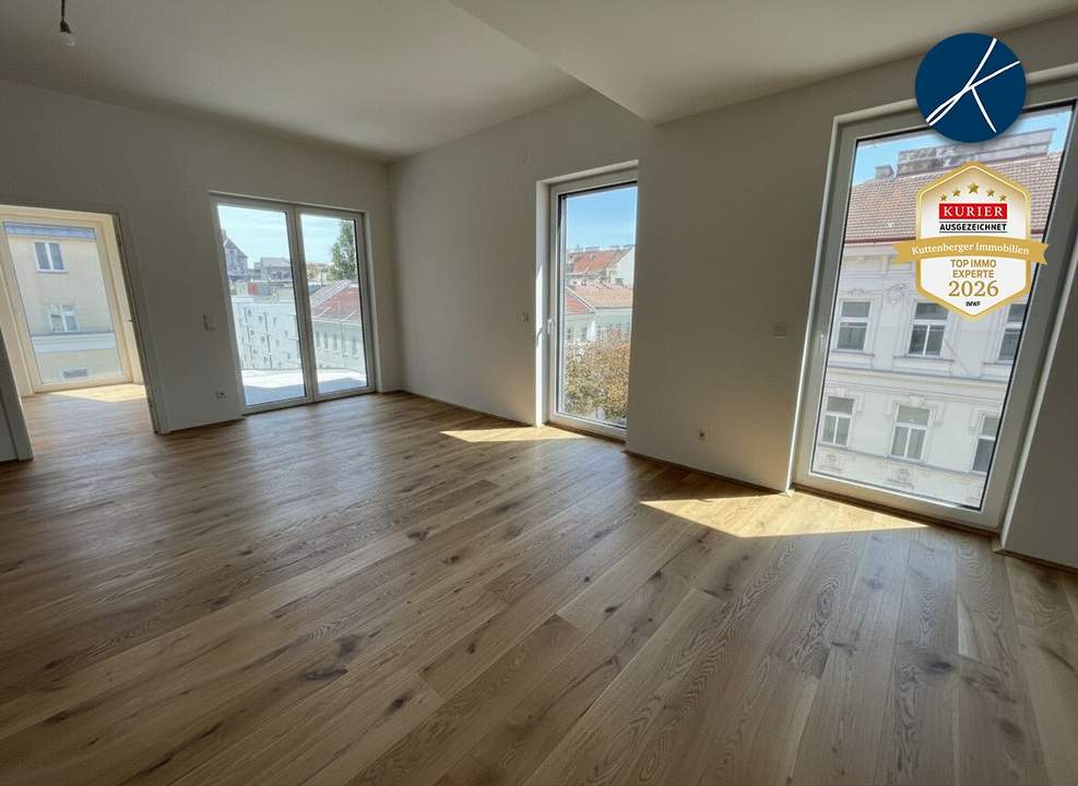 *Superprojekt: ''Über den Baumwipfeln" TOP 49 Sonnige 3 Zimmer + Küche *MIT ZWEI TRAUMHAFTEN WEST-LOGGIEN*