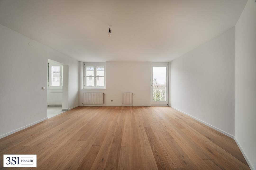 Zuhause mit Aussicht: 2-Zimmer-Wohnung mit französischem Balkon und Blick auf den Schubertpark