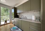 Neuwertige 3 Zimmer Wohnung + Balkon und herrlicher Aussicht ins Grüne