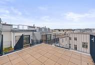 Erstbezug - Atemberaubende Dachterrasse in den Innenhof!