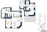 Erstbezug eines Luxus Dachgeschosses mit Fernblick auf Prater auf Stephansdom in der nähe der Donauinsel