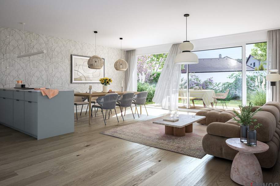 ERSTBEZUG | Exklusives Townhouse | Nähe Stadtplatz | Südwestseitiger Eigengarten und Dachgarten | Sole-Wasser-Wärmepumpe, Wohnung-kauf, 988.000,€, 3400 Tulln