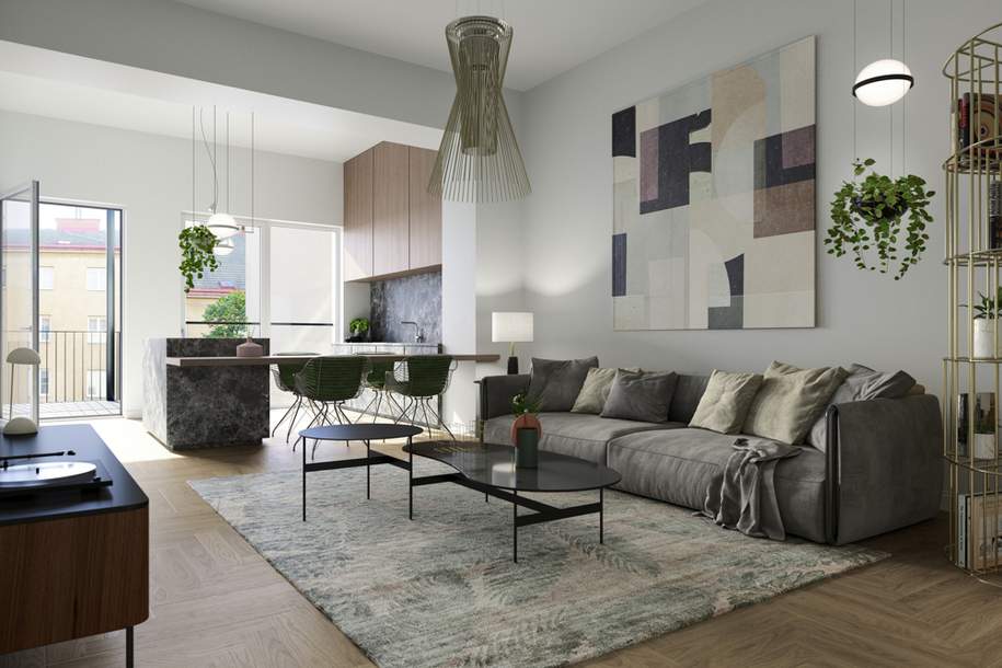 CENTRAL MARK | Altbau-Erstbezug| 2-Zimmer | direkte U3-Anbindung, Wohnung-kauf, 325.000,€, 1030 Wien 3., Landstraße