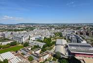 U1 Kagran - Blick über Wien - Loggia - Fitnessraum - Deckenkühlung - Sauna - Pool am Dach