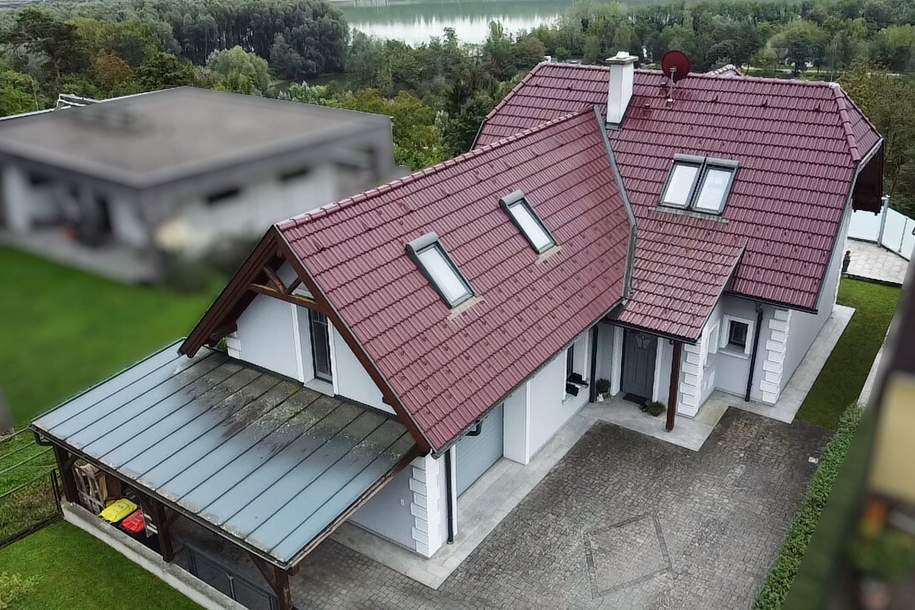 EINZIGARTIGER LANDSITZ MIT POOL SAMT BLICK AUF DIE DONAU UND STIFT MELK, Haus-kauf, 585.000,€, 3644 Melk