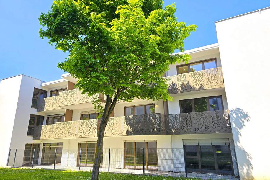 Viel Terrasse, viel Sonne, viel Freude! Perfektes Investment! Erstbezug - TOP Neubauwohnung mit hofseitiger Gartenterrasse! Blick ins Grüne + Komplette Ruhelage + Energieeffizienz + Perfekte Anbindung und Nahversorgung! Jetzt zugfreifen!, Wohnung-kauf, 182.569,€, 1230 Wien 23., Liesing