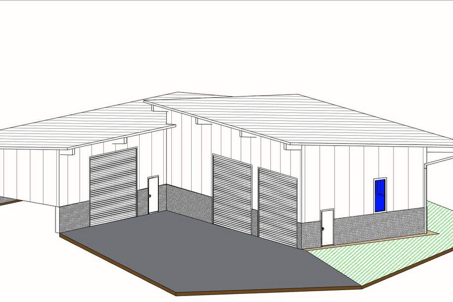 Nagelneue Gewerbe und Lagerhalle 265 m² zu mieten, Brückl, St. Veit/Glan, Gewerbeobjekt-miete, 9371 Sankt Veit an der Glan