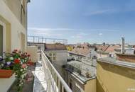 Erstbezug nach Sanierung: Dachgeschoßmaisonette mit 2 Terrassen im Stuwerviertel