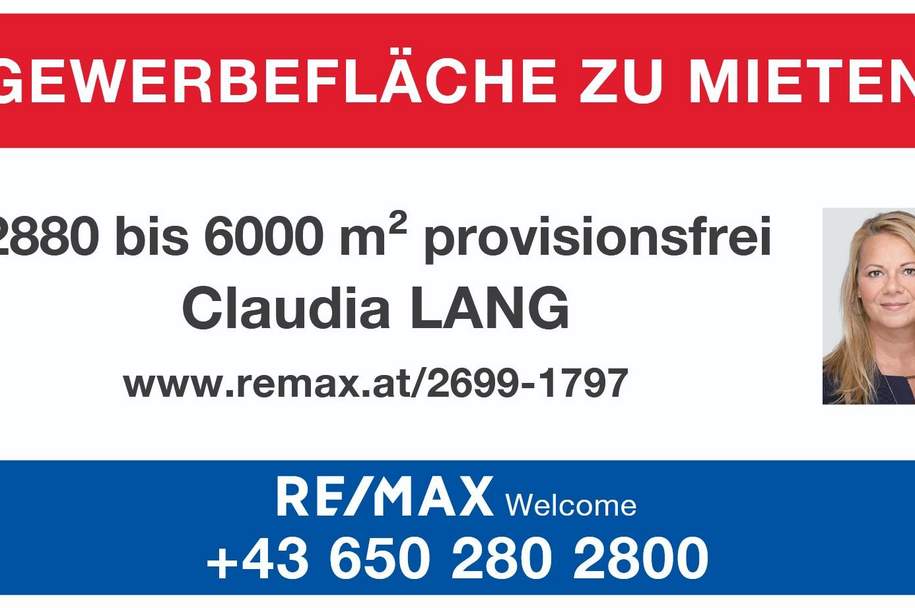 PROVISIONSFREI! - Vielseitig nutzbares Gewerbegrundstück 2880 - 6000 m² zu mieten!, Grund und Boden-miete, 6.912,00,€, 2522 Baden