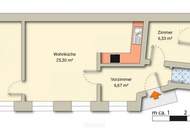 Wien 1020 - Schöne 3-Zimmer Altbauwohnung zwischen Karmelitermarkt und Augarten - 61 m²