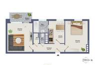 Attraktive helle 2-Zimmer-Wohnung mit Balkon