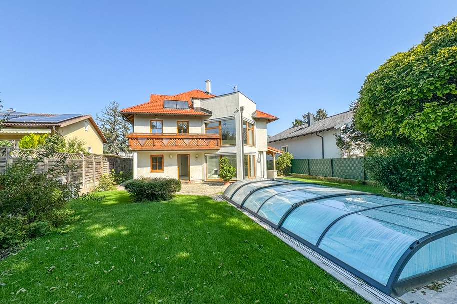 Exklusives Wohnen vor den Toren Wiens – Traumhaftes Haus mit Garten &amp; Pool, Haus-kauf, 1.495.000,€, 2201 Korneuburg