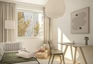 Neubau - Erstbezug, XL-Balkon (18 m²) mit Zugang vom Wohn- u. Schlafzimmer, hochwertige Ausstattung inkl. Deckentemperierung, Fußbodenheizung