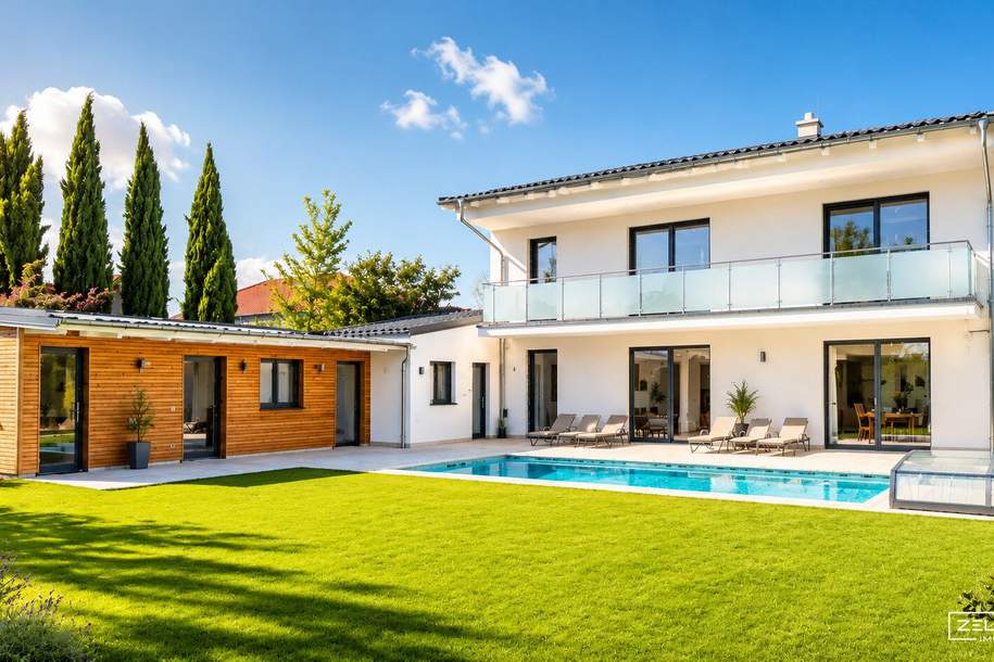 GOLS beim Neusiedler See | ERSTBEZUG | exklusive Villa mit Pool, Sauna &amp; großem Garten | ZELLMANN IMMOBILIEN, Haus-kauf, 1.580.000,€, 7122 Neusiedl am See