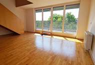INNSTRASSE, FERNBLICK, unbefristete 97 m2 Dachgeschoß-Maisonette mit Loggia, 2 Zimmer, Komplettküche, Wannenbad, Parketten, gefördert