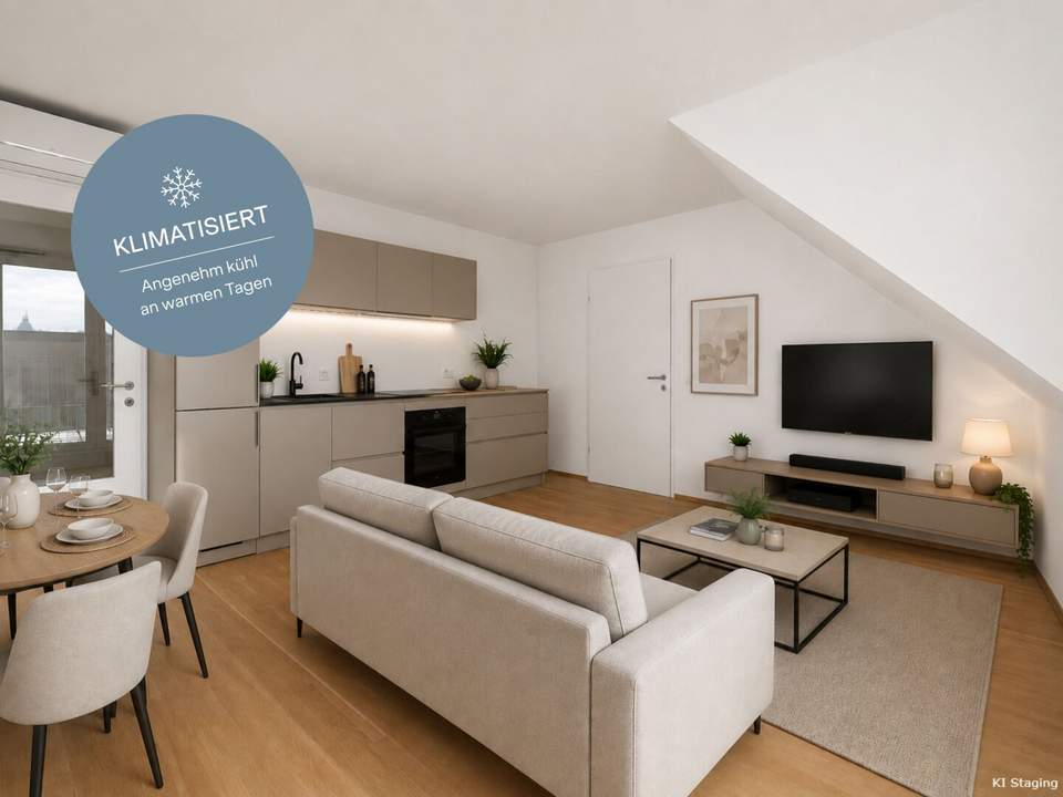 Neubau-Highlight mit Klimaanlage | zukunftsorientierte Dachgeschoss Wohnung aus hochwertigen Materialien