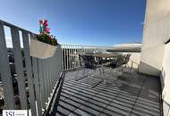 Lichtdurchflutete 3-Zimmer-Dachgeschoss-Maisonette mit großzügigen Terrassen &amp; Panoramablick nahe Alte Donau