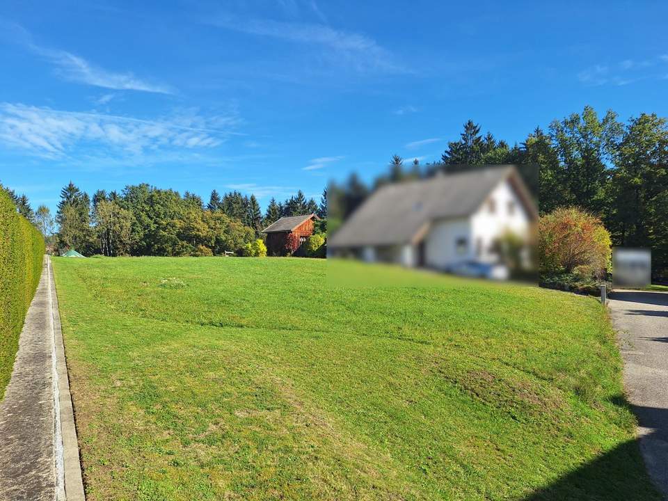 Erschlossenes Baugrundstück in Freistadt | 900 m² ohne Bebauungsplan und Bauzwang