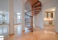 Befristete luxuriöse Dachgeschosswohnung im Stilaltbau - Blick über die Dächer Wien's - ab 1.12.