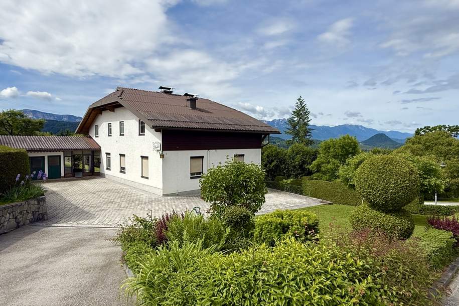Ein-/ Zweifamilienhaus in herrlicher Aussichtslage mit großem Garten und viel Potenzial!, Haus-kauf, 349.000,€, 9074 Klagenfurt Land