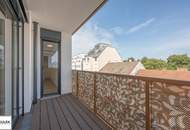 Wohnen im Bel Atrium: Zwei Zimmer Neubau Wohnung mit Balkon, inkl. Stellplatz und vielen Extras