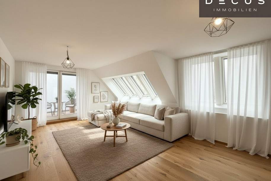 Stilvolle 3-Zimmer-Dachgeschosswohnung mit ruhiger Terrasse im Herzen der Leopoldstadt, Wohnung-kauf, 948.500,€, 1020 Wien 2., Leopoldstadt