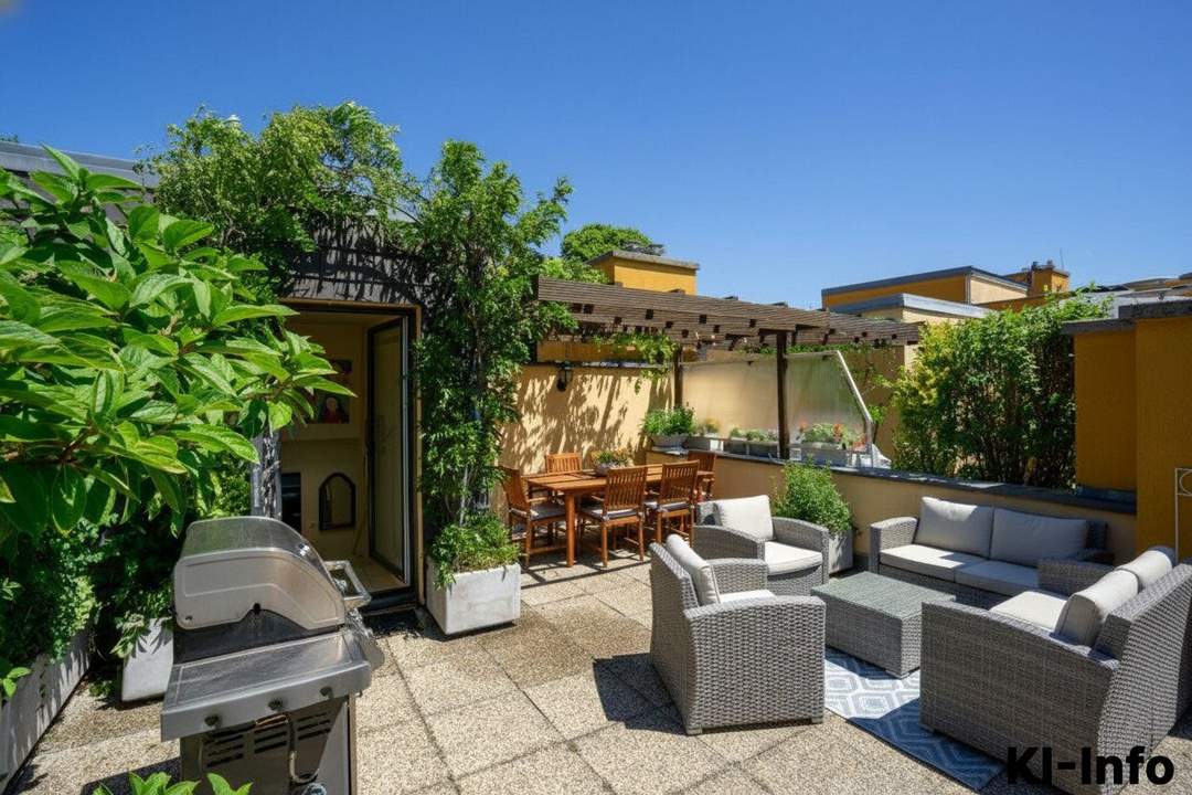 Wohnen mit Reihenhaus-Charakter: 124 m² zzgl. Terrasse & Dachterrasse im Zentrum