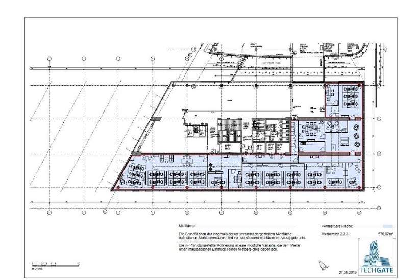 Tech Gate | Arbeiten mit Blick über die Donau, Gewerbeobjekt-miete, 4.963,39,€, 1220 Wien 22., Donaustadt