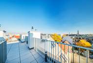 !!! EXKLUSIV !!! >> luxuriöse DG Wohnung mit eigenem Liftzugang, zwei Bäder und Dachterrasse >> TOP Anbindung