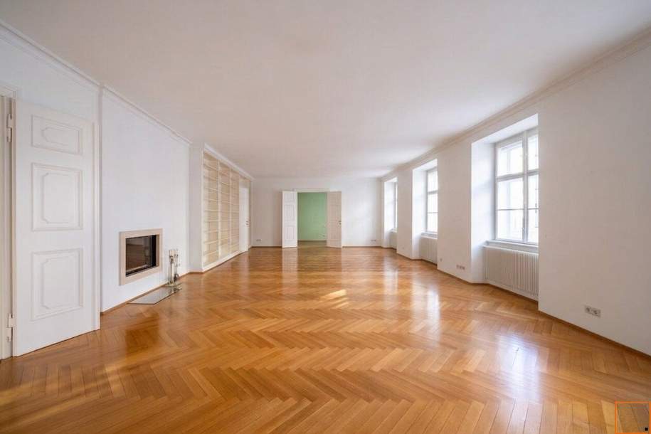 WIENER KLASSIK IM GÖTTWEIGERHOF: Topsanierte Altbauwohnung mit prachtvollem 70 m² großen Wohnsalon, Wohnung-miete, 3.850,00,€, 1010 Wien 1., Innere Stadt