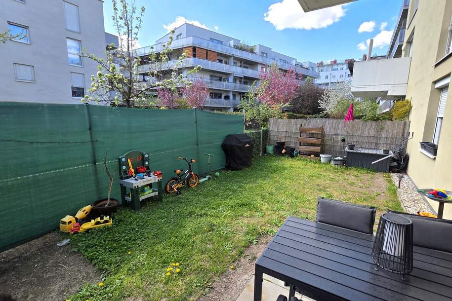 Q11: GARTENWOHNUNG mit Kühlung + Nähe Simmeringer Bad + MÖBELABLÖSE MÖGLICH!, Wohnung-miete, 999,00,€, 1110 Wien 22., Donaustadt