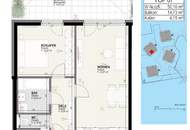 Moderne 2-Zimmer-Wohnung mit Balkon in der Green City!