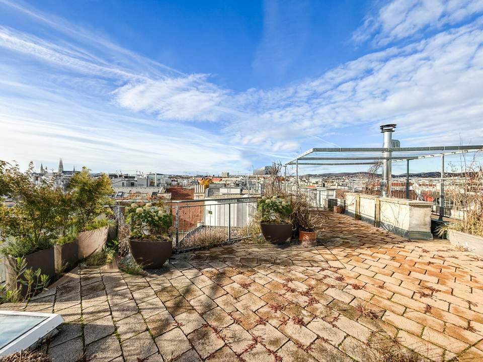 Über den Dächern Wiens: moderne Dachterrassen-Wohnung mit 360° Blick