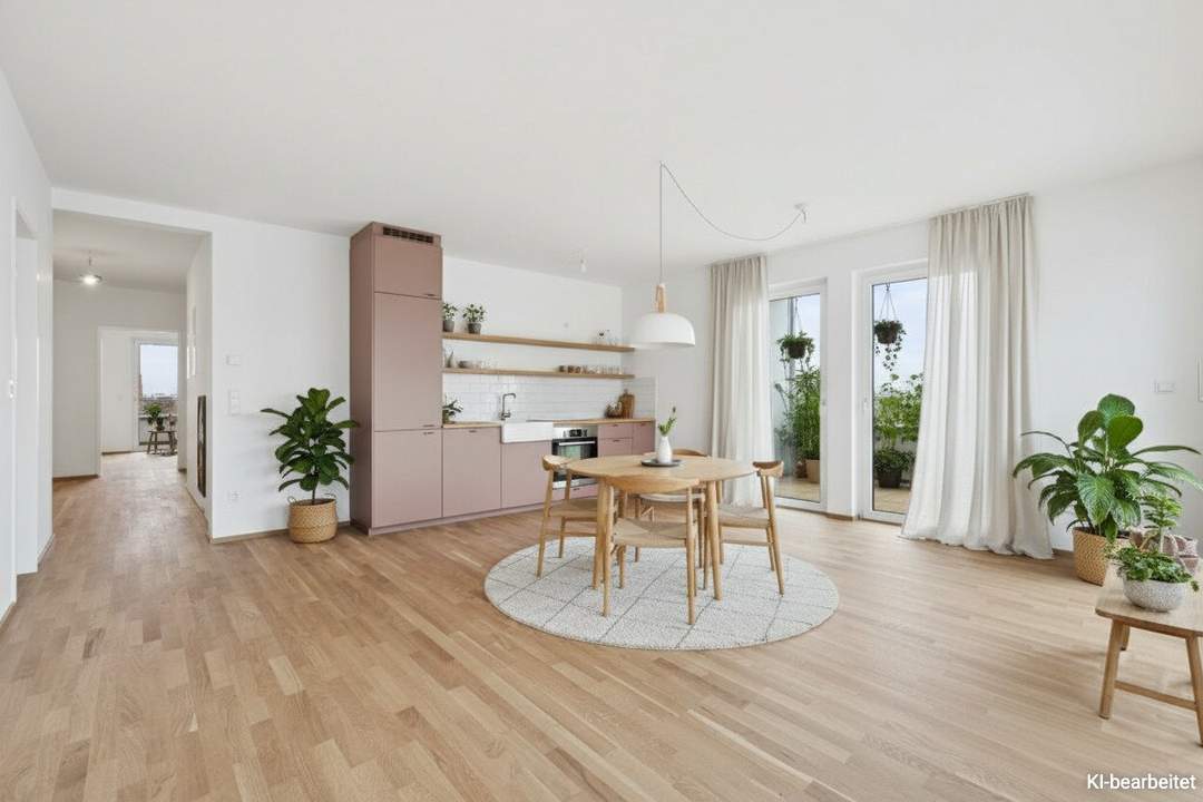 PROVISIONSFREI! Lichtdurchflutete 4-Zimmer-Dachgeschoßwohnung | Traumhafte Rundumterrasse | Schrankraum