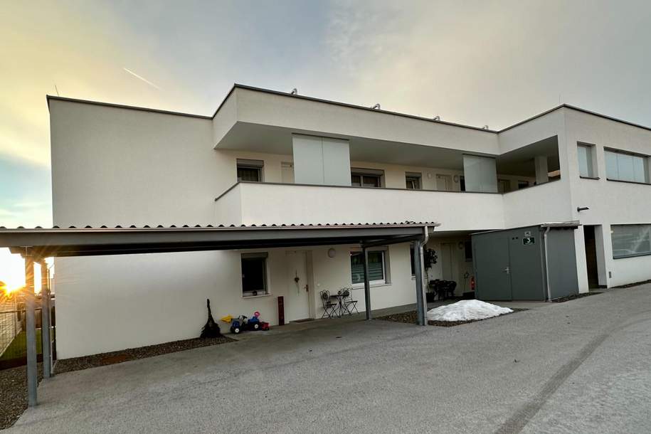 *** Moderne 91m² Neubauwohnung in Mitterdorf, 2 Carport-Stellplätze, Energieeffizienzklasse A+, Sonnenterrasse, erstklassiger Zustand ***, Wohnung-kauf, 215.000,€, 8662 Bruck-Mürzzuschlag