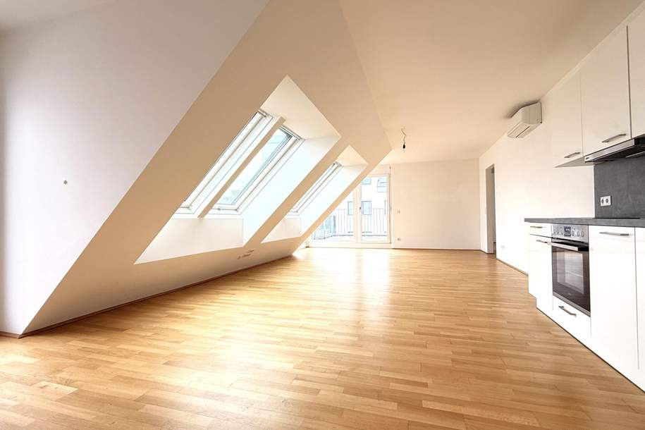 Klimatisierter 95m² DG-Wohntraum mit 48m² MEGA-TERRASSENFLÄCHE !!!, Wohnung-miete, 1.599,00,€, 1210 Wien 22., Donaustadt