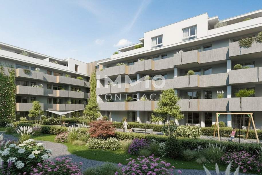 Wohngefühl Simmering. Neubau mit Gartenidylle. PROVISIONSFREI, Wohnung-kauf, 199.500,€, 1110 Wien 22., Donaustadt