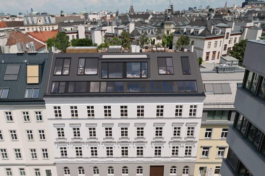 GROHGASSE 10 | hochwertig ausgestattete 2-Zimmer Altbauwohnung mit sonniger Loggia | Erstbezug nach Sanierung, Wohnung-kauf, 530.000,€, 1050 Wien 5., Margareten