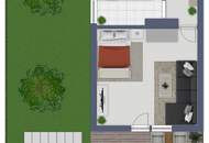 Moderne 1-Zimmer-Wohnung mit Terrasse und Garten in St. Pölten
