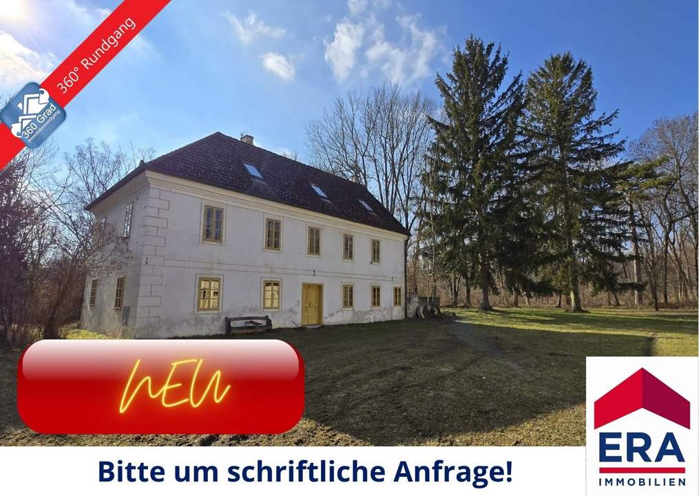 RESERVIERT: Rannersdorf KAUF - Beeindruckendes Herrenhaus/Mühle auf imposanten Areal