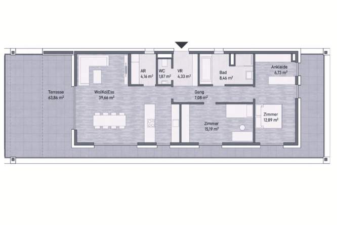 Graz, Jakomini! Neubauprojekt: Exklusive Penthouse-Eigentumswohnung (100m²) mit Terrasse und Weitblick! Provisionsfrei, Wohnung-kauf, 949.494,€, 8010 Graz(Stadt)