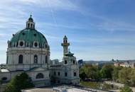 1040! 3-Zimmer Wohnung mit Gemeinschaftsterrasse und schönem Blick zur Karlskirche!