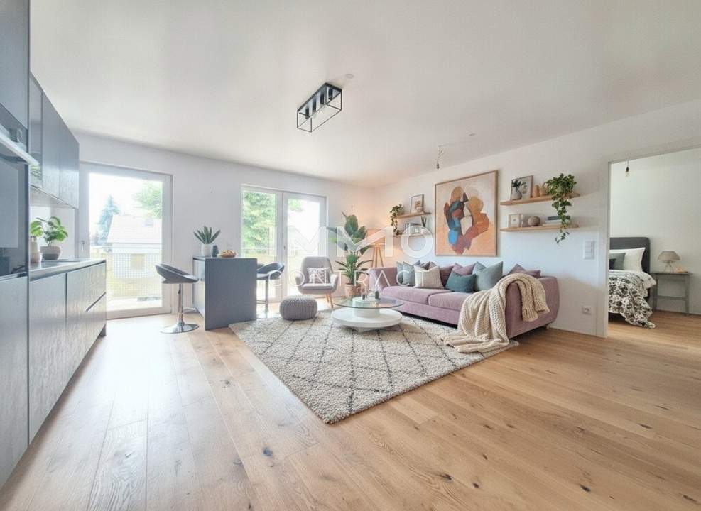 Moderne 2 Zimmer Balkonwohnung mit Top Ausstattung