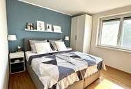 Perfekte 4-Zimmer-Familien-Wohnung mit Loggia und freiem Blick, exzellenter Grundriss, niedrige Betriebskosten, Garagenplatz um zzgl. € 25.000,--