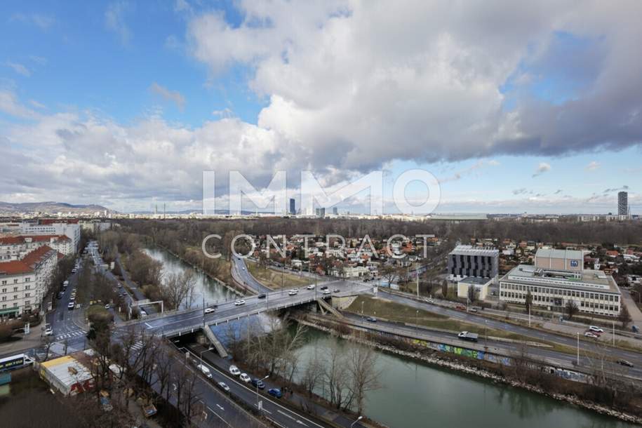 TOP-Ausblick: City mit Stephansdom, Donaukanal, Prater. Concierge, Party & BBQ Lounge, Pool usw., Wohnung-miete, 2.248,35,€, 1030 Wien 3., Landstraße