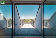 DEN BLICK SCHWEIFEN LASSEN.... traumhafte DG-Wohnung mit Terrasse und Küche im Erstbezugs-Neubau in Hofruhelage